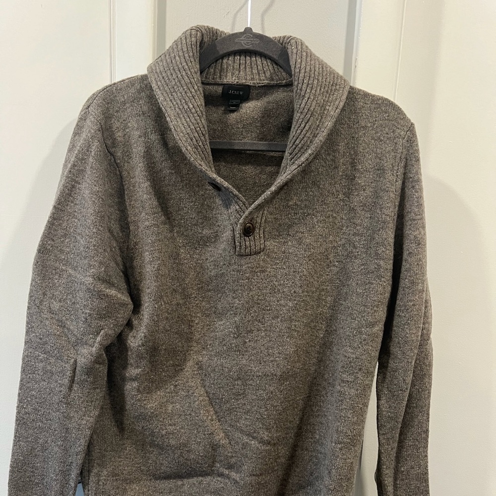 J. Crew Men’s Shawl Collar Wool Sweater